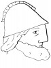 Fiktivní portréty některých uváděných postav: spartský král Meneláos. Orig. T. Pavlík