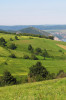 Krajina u Dunaje, „záplatovaná“ geometrií opuštěných polí. Foto A. Veselý