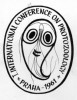 Logo 1. ICOP kongresu (The First International Congress on Protozoology) v Praze z r. 1961 od Jiřího Ludvíka z tehdejší Československé akademie věd. Orig. J. Ludvík