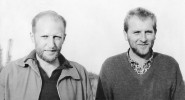 Vojen Ložek (narozen 1925, vlevo) a Jiří Kovanda (1935, vpravo) v terénu  v 60. letech. Foto z archivu J. Kovandy