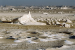 Větrem modelovaná krajina v egyptské Západní poušti. Foto P. Pokorný