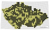 Obsazenost kvadrátů účastníky projektu v České republice po prvním roce mapování hnízdního rozšíření ptáků (stav k lednu 2015)