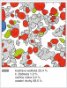 Změny pokryvnosti rostlinných druhů za sledované období – r. 2020, zakreslena horní trvalá plocha (čtverec č. 4). Červeně – kostřava walliská, modře – k. žlábkatá, zeleně – ostřice nízká (Carex humilis), žlutě – ovsík vyvýšený (Arrhenatherum elatius), tečkovaně – všechny ostatní druhy přítomné ve čtverci. Procentuální zastoupení je uvedeno v popisu u každého čtverce. Všechny orig. Z. Hroudová