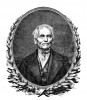 Jan Evangelista Purkyně. Nedatovaná rytina signovaná Františkem Stolařem (1850–1882) a iniciálami KM vyšla v článku J. E. Purkyně a jeho Živa, ke 100. výročí úmrtí (1969, 4: 123–124).