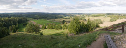 Panoramatický výhled z čelní morény Cisowe Góry (256 m n. m.) na severovýchodní okraj chráněné krajinné oblasti Suwalki. Foto T. Kučera