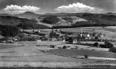 Změny krajiny Českosaského Švýcarska – Brtníky a Jedlová od Birkenbaude na fotografii z r. 1940 a dnes (následující obrázek). Dříve intenzivně obhospodařovaná krajina kolem obcí zarůstá dřevinami. Foto: Archiv Správy chráněné krajinné oblasti Labské pískovce 