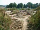 Pohled na výzkum středověkého pohřebiště v Čejči, které bylo odkryto  v r. 2003 pracovníky Archeologického ústavu Akademie věd ČR v Brně. Foto P. Velemínský