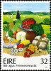 Plísňové sýry na známkách – plátek sýra roquefort, Irsko 1992. Snímek z archivu A. Novákové