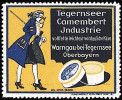 Němé známky, tedy bez nominální hodnoty a země původu, vycházejí od poloviny 19. století. Tématem se stal i plísňový sýr camembert, jak dokládají ukázky z Německa a Dánska ze začátku 20. století. Snímek z archivu A. Novákové