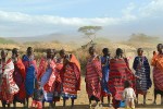 Masajské vesnice se nacházejí  v okolí a na okraji národního parku.  Foto J. Valenta