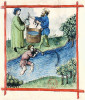 Ilustrace znázorňující lov mihulí ze středověké knihy Tacuinum Sanitatis, napsané arabským lékařem v 11. století, která je příručkou pro zdravý život.