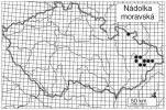 Nádolka moravská (Vestia ranojevici moravica) obývá listnaté lesy středních a vyšších poloh. Mapa rozšíření podle http://molusca.sav.sk/malacology/checklist.htm