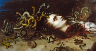 Hlava Medúzy. Peter Paul Rubens a Frans Snyders (1617/1618) 