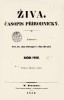 Alfa a omega: první stránka prvního čísla Purkyňovy Živy, vydaného v lednu 1853