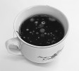 Kontaminace potravin houbami se nevyhýbá ani nápojům. Slazený černý čaj s koloniemi několika druhů mikromycetů, mezi nimi i kropidláku žlutého (Aspergillus flavus), producenta  aflatoxinů B1 a B2. Foto O. Koukol