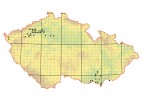 Mapa rozšíření slanisek v České republice podle katalogu biotopů  (Chytrý a kol., ed., 2010)