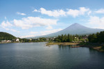 Bazaltový stratovulkán Fuji v Japonsku je sice posledních 300 let klidný, kdysi však šlo o jednu z nejaktivnějších sopek. Foto V. Rapprich