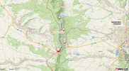 Trasa kratšího, severního okruhu – po západní hranici PR Hřebečovský les. Blíže v textu. Podkladová mapa: mapy.cz