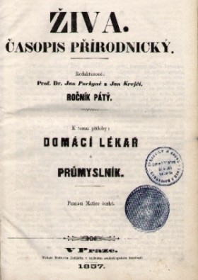 Obálka časopisu Živa 1857/2