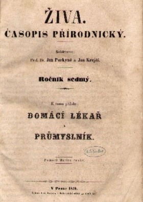 Obálka časopisu Živa 1859/2