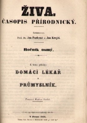 Obálka časopisu Živa 1860/2