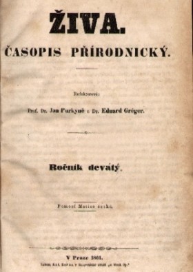 Obálka časopisu Živa 1861/1