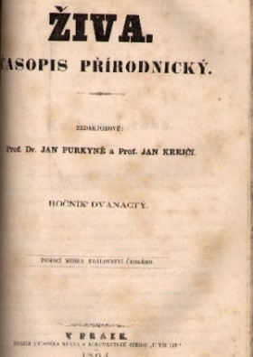 Obálka časopisu Živa 1864/1
