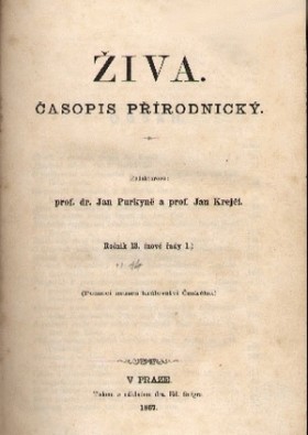 Obálka časopisu Živa 1868/4
