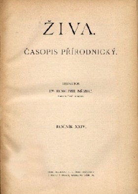 Obálka časopisu Živa 1914/4
